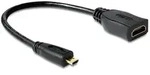 DELOCK Adapterkabel micro HDMI-D St > HDMI-A Bu
