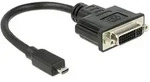 DELOCK Adapterkabel micro HDMI-D Stecker > DVI 24+5 Buchse