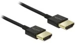 DELOCK Kabel High Speed HDMI mit Ethernet Stecker/Stecker 0,5 Meter, schwarz