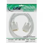 INLINE DVI-D Kabel, digital 24+1 Stecker / Stecker, 5m, Dual Link, wei&szlig; / gold