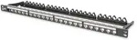 DIGITUS Professional Keystone Patchpanel modular 19", 0.5HE, schwarz, 24-Port