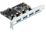 DELOCK PCIe Karte > 4x extern USB 3.0