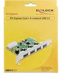 DELOCK PCIe Karte > 4x USB 3.0 NEC Chipset