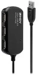 LINDY USB 2.0 Aktiv-Verlaengerung Pro 12m inklusive 4 Port U