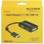 DELOCK Adapterkabel DP St > 1x VGA/1x HDMI/1x DVI Bu