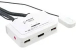 INLINE KVM Switch, 2-fach, HDMI, USB, mit Audio, integr, Kabel