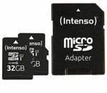 Intenso Doppelpack microSDHC 32GB UHS-I Premium inkl. SD-Adapter