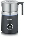 SEVERIN SM 3587 Milchaufsch&auml;umer, 700 ml, Induktion, OLED-Display, schwarz inox