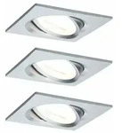 PAULMANN EBL Set Nova Coin 3-stepdim eck schw LED 3x6,5W 2700K 230V Alu ged/Alu