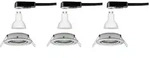 PAULMANN EBL Set Nova rd schw LED 3-stepdim 3x6,5 W 230V GU10 51mm Eisen geb/Alu