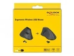 DELOCK Ergonomische vertikal optische 5-Tasten Maus 2,4GHz