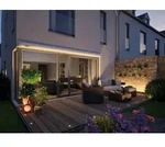 PAULMANN Outdoor Plug & Shine Floor IP65 3000K 1W 24V 70mm Silber Eds/Kst
