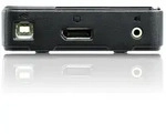 ATEN CS782DP-AT 2-Port DisplayPort 4K KVM Switch mit USB/Aud Displays, 4K UHD