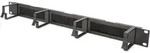 DIGITUS 1HE Kabelrangierpanel mit B&uuml;rstenleisten 4x Alu Kabelf&uuml;hrungsb. 44x60 mm,