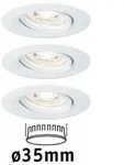 PAULMANN LED Einbauleuchte Nova Mini Coin Basisset schwenkbar rund 66mm 15&deg; Coin