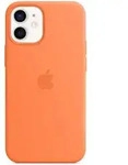 APPLE iPhone 12 mini Silicone Case with MagSafe - Kumquat