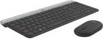 LOGITECH MK470 Slim Wireless Keyboard and Mouse Combo grau, USB, FR