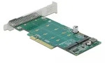 DELOCK PCI Express x8 Karte zu 2 x intern NVMe M.2 Key M
