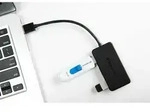 TRANSCEND 4-Port USB 3.0 Hub schwarz