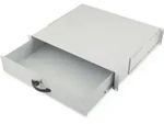 DIGITUS 2HE abschl. Dokumentenabl. m. Griff 88x481x400 mm gr Farbe grau (RAL 7035)