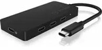 ICY BOX USB Type-C&reg; Hub zu 3x Type-C&reg; Anschl&uuml;ssen, 1x Type-C&laquo; PD bis 100 W