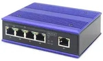 DIGITUS Professional DN-65 Industrial Railmount Switch, 5x RJ-45, 30W PoE+