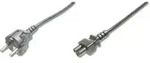DIGITUS Netzanschlusskabel, CEE 7/7 (Typ-F) - C5 St/Bu, 1.8m, H05VV-F3G 0.75qmm,