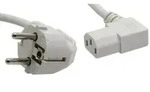INLINE Netzkabel Schutzkontakt gewink/C13 gewink St/St, 1.8m Kaltger&auml;testecker C13