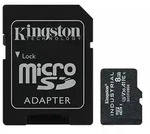 KINGSTON Industrial Temperature Gen2 R100 microSDHC 8GB Kit