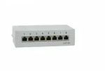 LOGILINK Desktop Patchpanel Cat6a, f&uuml;r Tisch/Wand grau, 8-Port