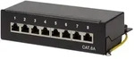 LOGILINK Desktop Patchpanel Cat6a, f&uuml;r Tisch/Wand, schwarz, 8-Port