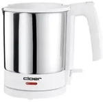 CLOER Wasserkocher 4701 1.7L edelstahl/wei&szlig;