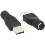 INLINE USB PS/2 Adapter, USB Stecker A auf PS/2 Buchse