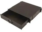 DIGITUS "2HE abschlie&szlig;b. Schublade mit Griff, 86x483x398 mm schwarz, f&uuml;r 19""