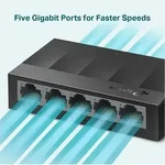 TP-LINK LS1000 LiteWave Desktop Gigabit Switch, 5x RJ-45