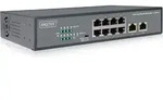 DIGITUS Fast Ethernet PoE Switch 8-Port PoE + 2-Port Uplink, 120W PoE Budget