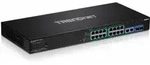 TRENDnet TPE Rackmount Gigabit NVR Switch, 16x RJ-45, 2x RJ-45/SFP, 220W PoE+