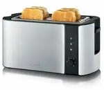 SEVERIN AT 2590 Langschlitz Toaster, 4 Scheiben, 1400W, inox