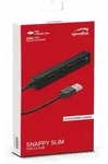 SPEEDLINK SNAPPY SLIM USB Hub, 4-Port, USB 2.0, Passive, black