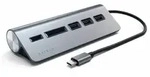 SATECHI Type-C Aluminium USB Hub & Card Reader, space grau