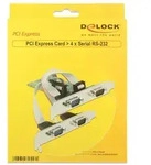 DELOCK 4x seriell, PCIe x1