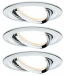 PAULMANN EBL Set Nova rund schwenkbar LED 3x6,5W 2700K 230V GU10 51mm Chrom/Alu