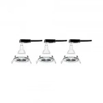 PAULMANN EBL Set Nova rund starr LED IP44 3x6,5W 2700K 230V GU10 51mm Chrom/Alu