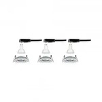 PAULMANN EBL Set Nova rund schwenkbar LED 3x6,5W 2700K 230V GU10 51mm Alu ged/Alu