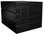 ICY BOX Backplane, 4x SAS/SATA 3,5" HDD in 3x 5,25" Schacht, tr&auml;gerloser HDD...