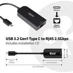 Club3D Adapter, RJ-45, USB-C 3.0