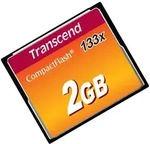 TRANSCEND CompactFlash Card 2GB MLC 133X