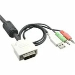 INLINE DVI-D/USB, 2-fach KVM-Switch
