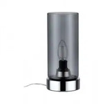PAULMANN Pinja Tischleuchte max.1x20W E14 Chrom/Rauchglas geb 230V Metall/Glas