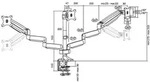 LOGILINK BP0052 3-fach Monitor-Schreibtischst&auml;nder